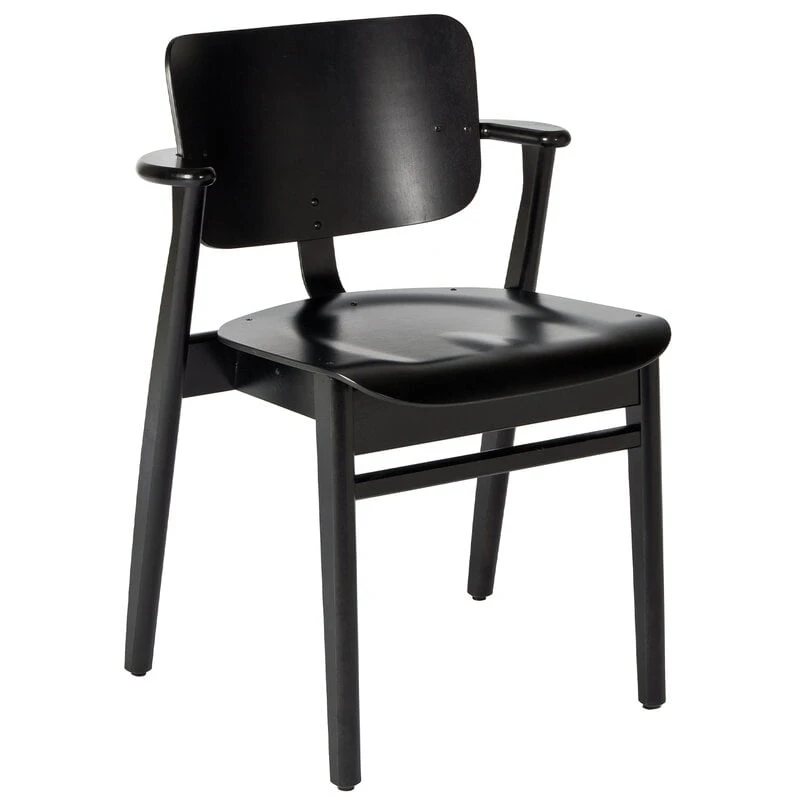 Artek Domus Chair, Stained Black 1 Artek Domus Chair, Stained Black