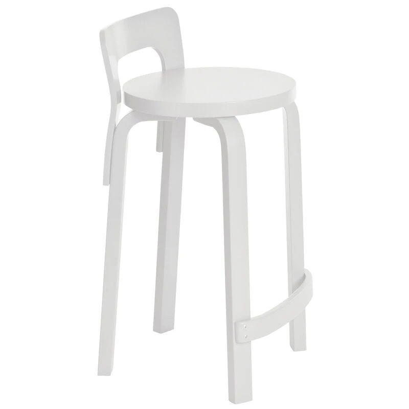 Artek Aalto High Chair K65, White 1 Artek Aalto High Chair K65, White
