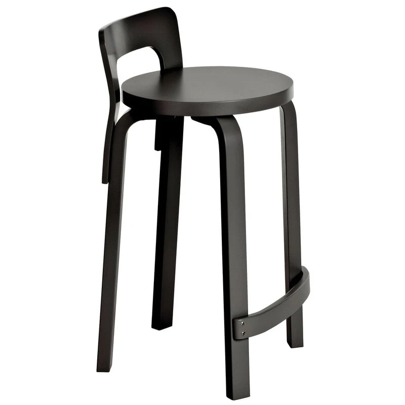 Artek Aalto High Chair K65, Black 1 Artek Aalto High Chair K65, Black