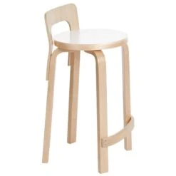 Artek Aalto High Chair K65, White Laminate