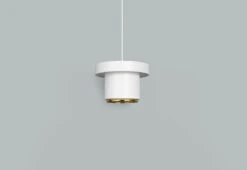 Artek A201 Pendant, White - Brass 11 Artek A201 Pendant, White - Brass -Artek 5425597 A201 Pendant light master