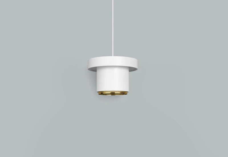 Artek A201 Pendant, White - Brass 6 Artek A201 Pendant, White - Brass - Image 6