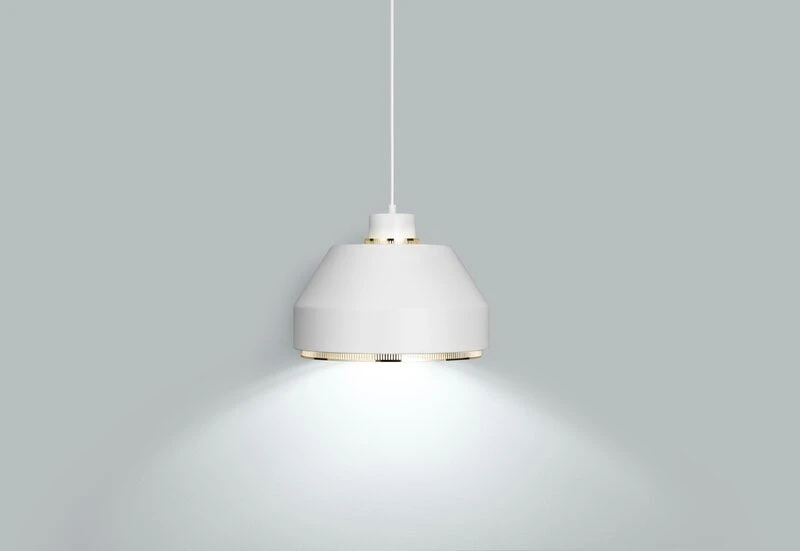 Artek AMA 500 Pendant, White - Brass 3 Artek AMA 500 Pendant, White - Brass - Image 3