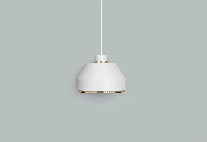 Artek AMA 500 Pendant, White - Brass 5 Artek AMA 500 Pendant, White - Brass - Image 5