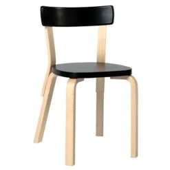 Artek Aalto Chair 69, Black