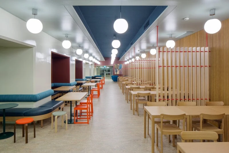 Artek Aalto Stool E60, Blue - Birch 2 Artek Aalto Stool E60, Blue - Birch - Image 2