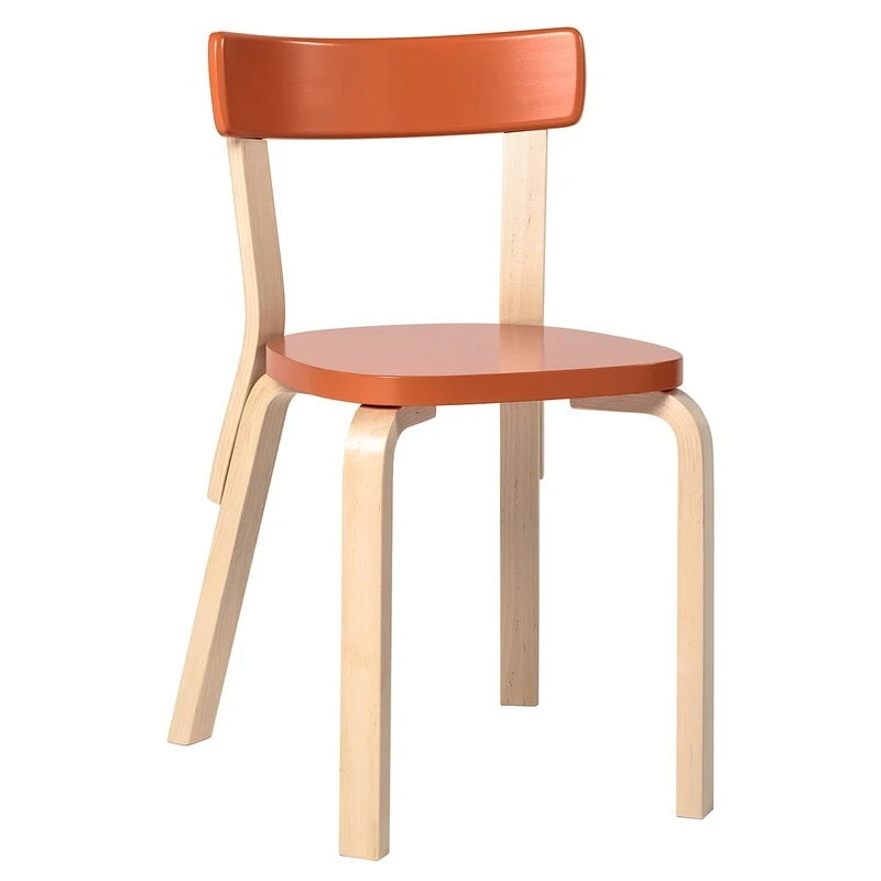 Artek Aalto Chair 69, Orange 1 Artek Aalto Chair 69, Orange