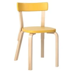 Artek Aalto Chair 69, Yellow