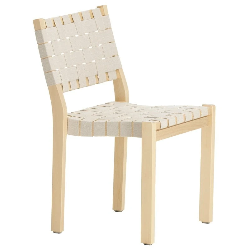 Artek Aalto Chair 611, Birch - Natural/white Webbing 1 Artek Aalto Chair 611, Birch - Natural/white Webbing