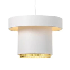 Artek A201 Pendant, White - Brass 9 Artek A201 Pendant, White - Brass -Artek 879Artek iso19 TH