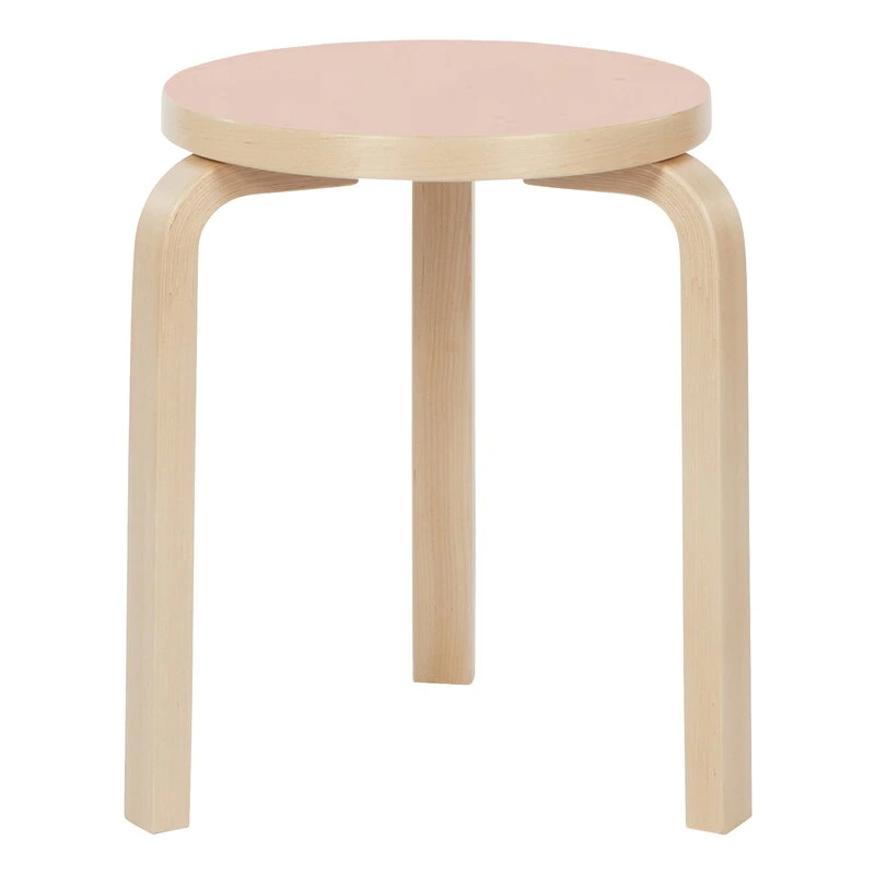 Artek Aalto Stool 60, Powder Linoleum - Birch 1 Artek Aalto Stool 60, Powder Linoleum - Birch