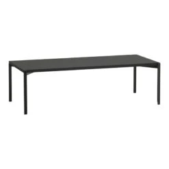 Artek Kiki Low Table, 140 X 60 Cm, Black - Black Linoleum