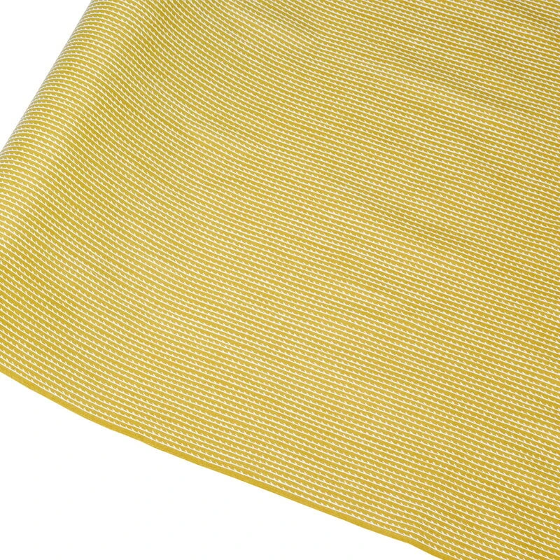 Artek Rivi Acrylic Coated Fabric, 145 X 300 Cm, Mustard - White 1 Artek Rivi Acrylic Coated Fabric, 145 X 300 Cm, Mustard - White