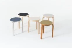 Artek Aalto Stool 60, White Laminate 9 Artek Aalto Stool 60, White Laminate -Artek Artek Aalto Stool 60