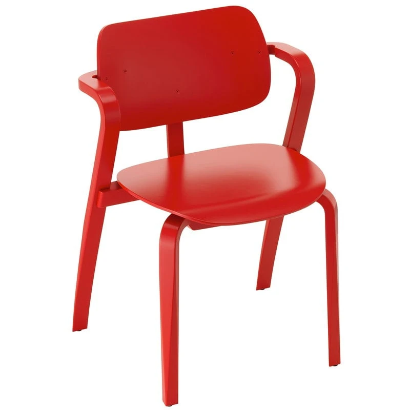 Artek Aslak Chair, Red 1 Artek Aslak Chair, Red