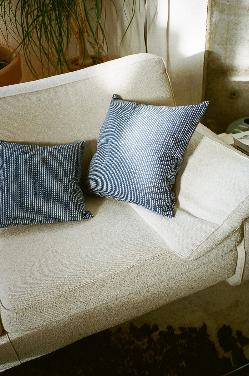 Artek Rivi Cushion Cover, 50 X 50 Cm, Blue - White 3 Artek Rivi Cushion Cover, 50 X 50 Cm, Blue - White - Image 3