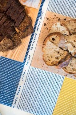 Artek Rivi Cotton Fabric, 150 X 300 Cm, Mustard - White 11 Artek Rivi Cotton Fabric, 150 X 300 Cm, Mustard - White -Artek Artek Rivi RonanErwanBouroullec 19 photo Sumiyo Ida