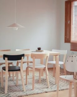 Artek Aalto Chair 69, White Laminate 8 Artek Aalto Chair 69, White Laminate -Artek Artek Tuoli 69 Kori Poyta 83 table 2 2