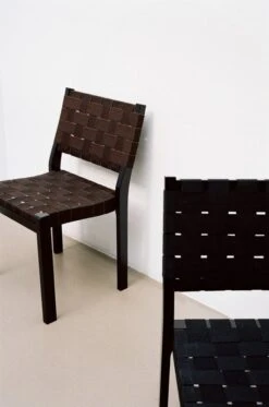 Artek Aalto Chair 611, Black - Black Webbing 8 Artek Aalto Chair 611, Black - Black Webbing -Artek Chair 611 black lacquer black webbing