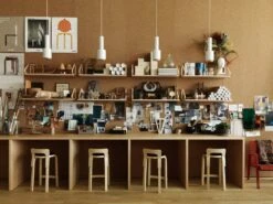 Artek Aalto Wall Shelf 112B -Artek Studioilse VitraArtek VitraHaus 2014 HighChairK65 1